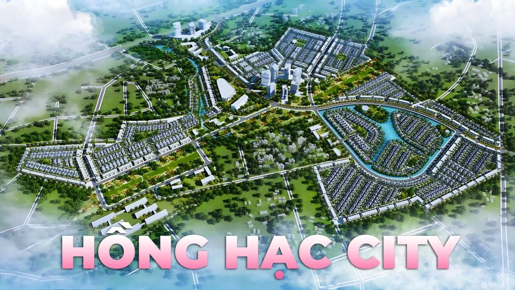 Phối cảnh tổng thể dự án khu đô thị Hồng Hạc City - Xuân Lâm do Phú Mỹ Hưng làm Chủ đầu tư