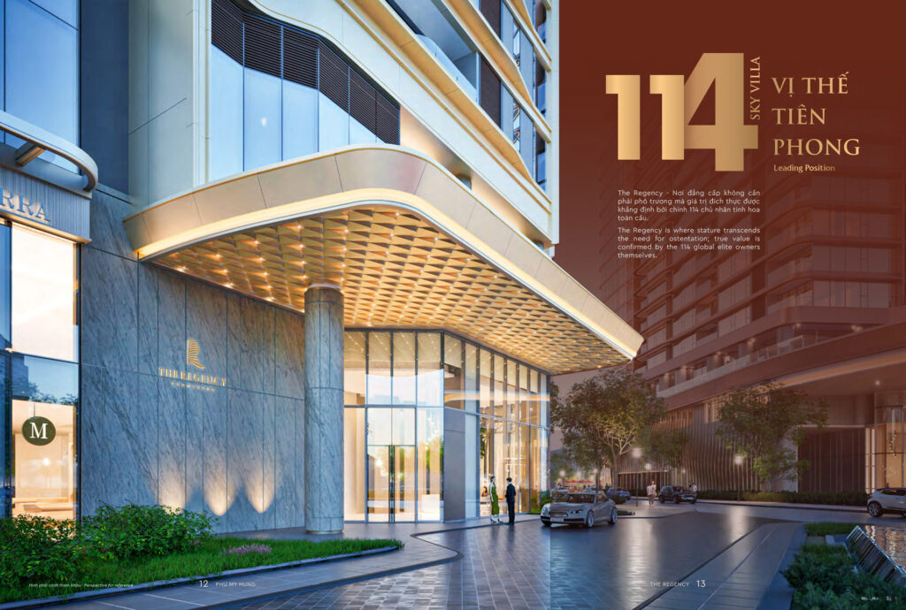 Sảnh đón sang trọng tại The Regency Phú Mỹ Hưng