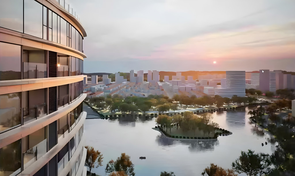 View căn hộ The Regency ra Hồ Bán Nguyệt