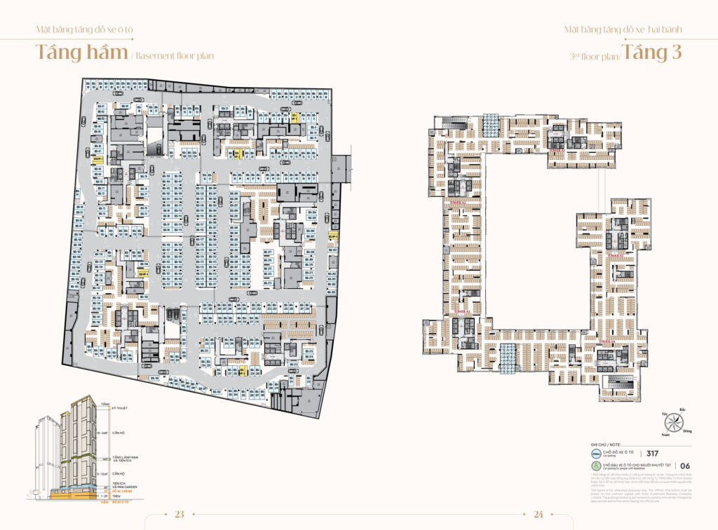 Mặt bằng tầng hầm