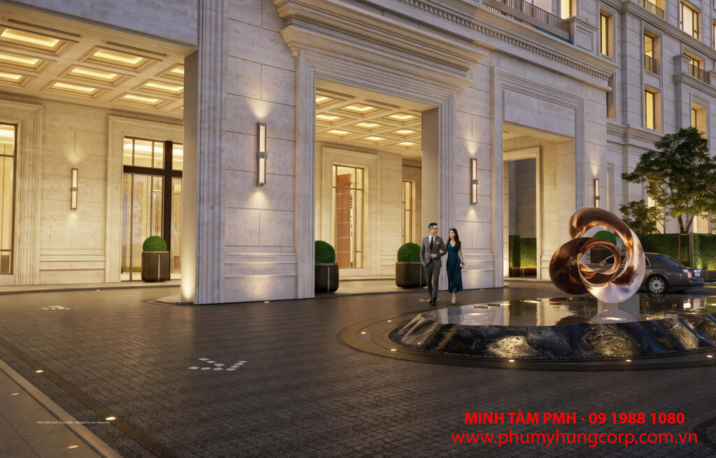 Sảnh đón sang trọng tại Casa Luna Phú Mỹ Hưng