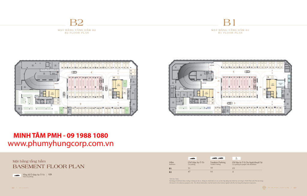 Mặt bằng tầng hầm Basement