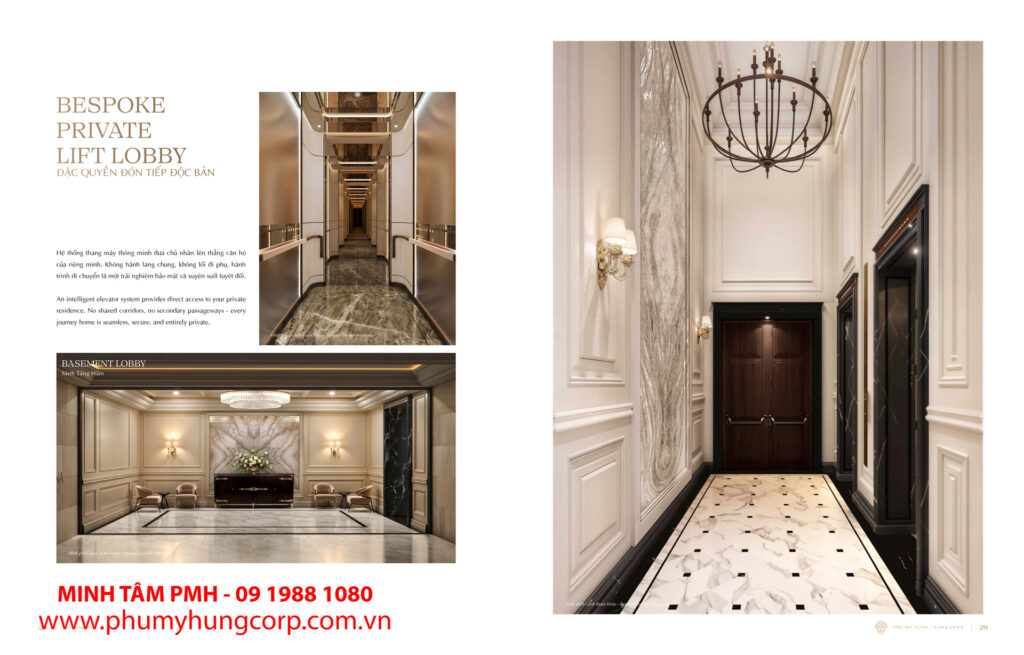 Sảnh chờ thang máy tại Casa Luna